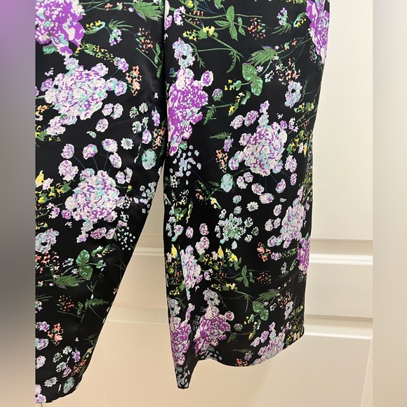 NWT Anthropologie Foxiedox Bow Shoulder Wide Leg Floral Jumpsuit - Picture 10 of 12